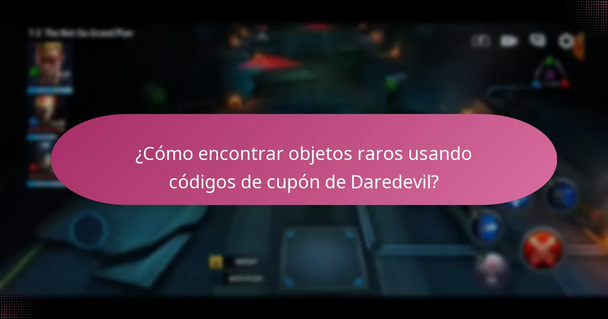 ¿Cómo encontrar objetos raros usando códigos de cupón de Daredevil?