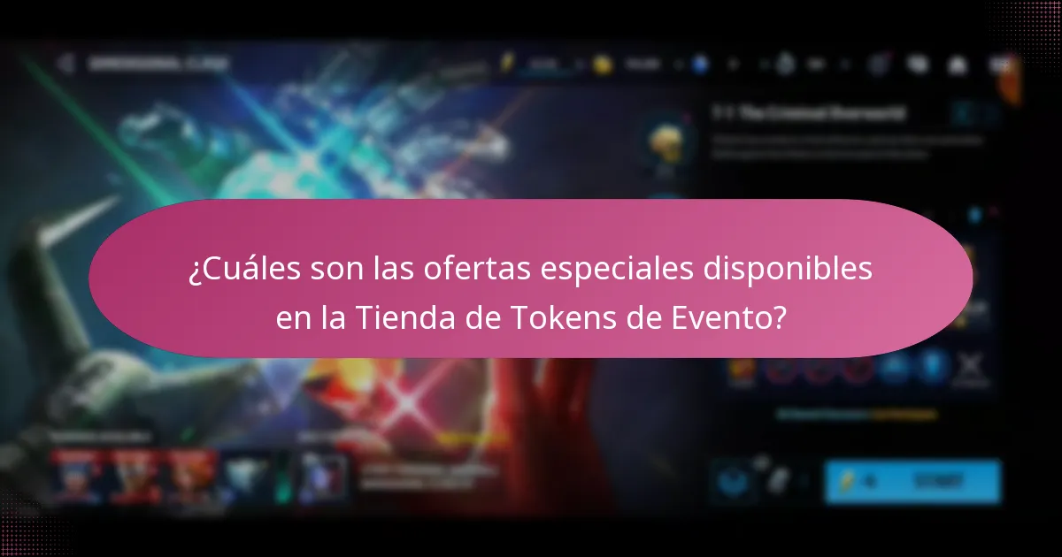 ¿Cuáles son las diferencias entre las ofertas especiales y los artículos regulares en la Tienda de Tokens de Evento?
