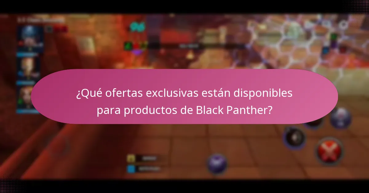 ¿Qué artículos de evento están asociados con Black Panther?
