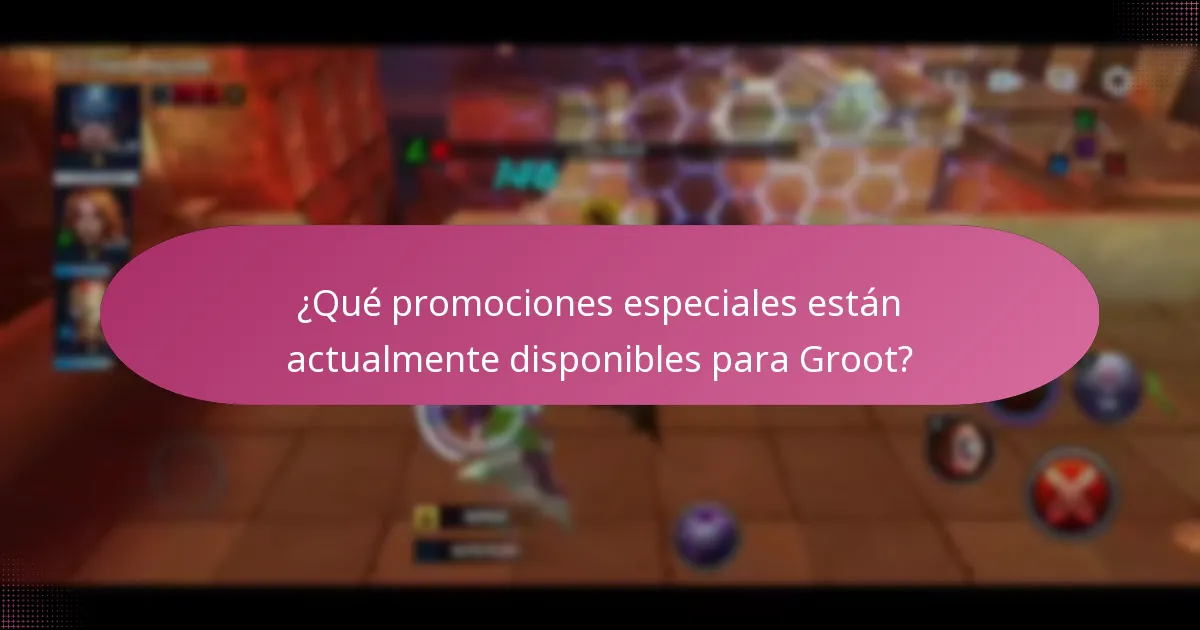 ¿Cómo funcionan las mejoras de personajes para Groot?
